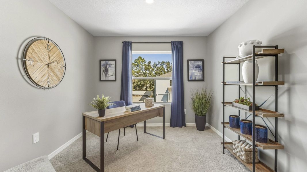 Furnished interior view inside a new home in The Gardens at Bay Street, Sarasota (Image 12).