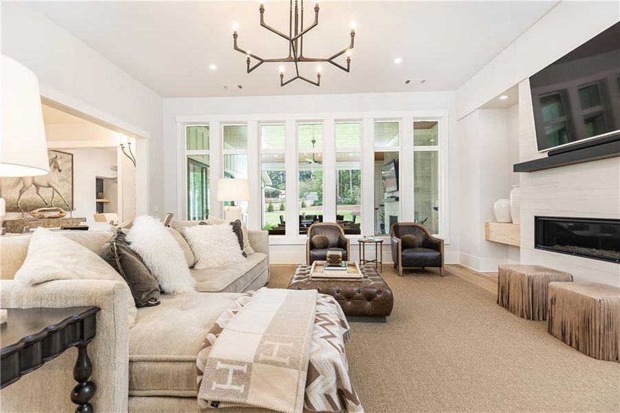 Furnished interior view inside a new home in , Marietta (Image 104).