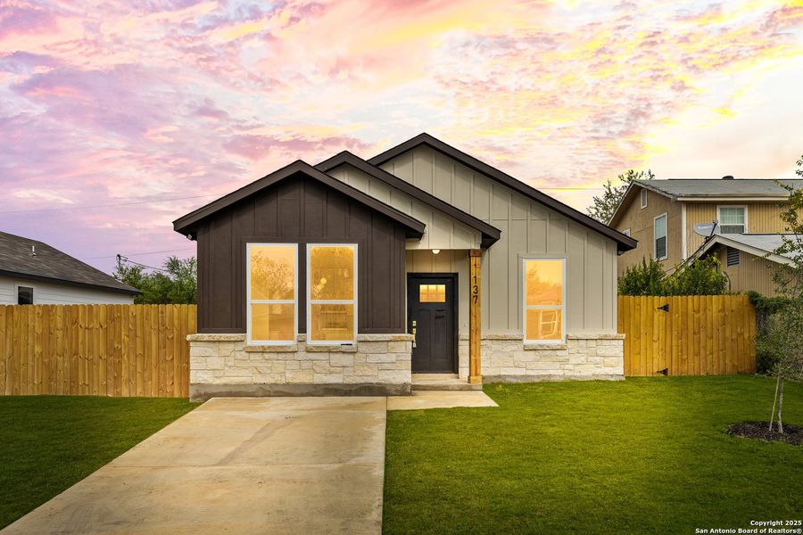 Front exterior of a new home in , San Antonio, TX, highlighting curb appeal (Image 2). Front exterior of a new home in , San Antonio, TX, highlighting curb appeal (Image 2).