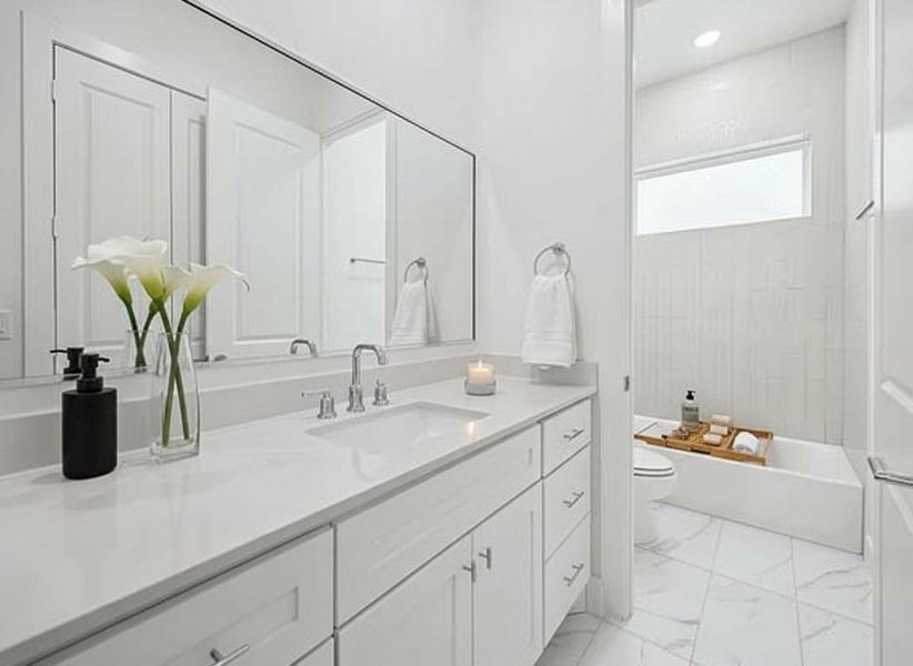 Furnished interior view inside a new home in Upland Estates, Houston (Image 17).