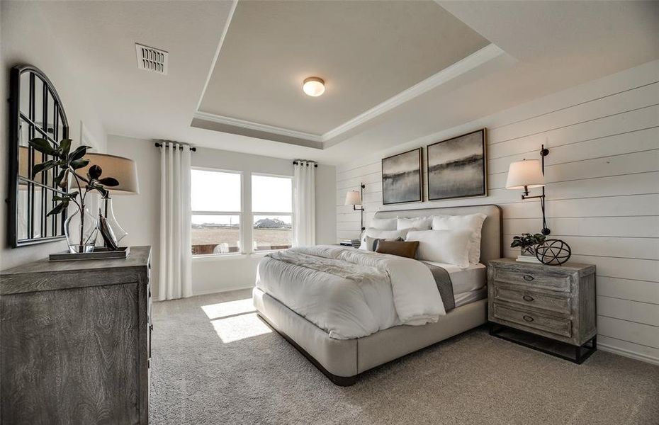 *Model Representation - Spacious owner's suite with private bath