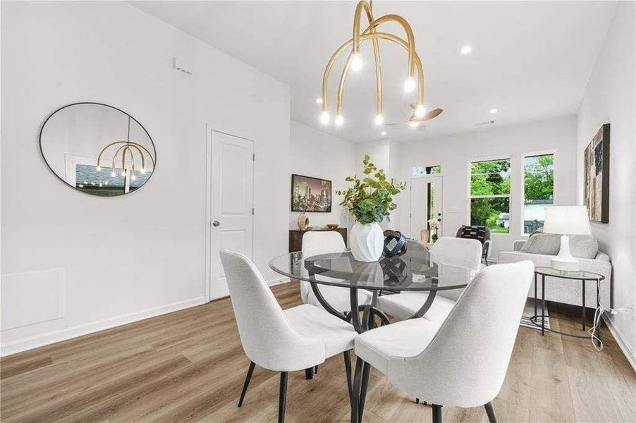 Furnished interior view inside a new home in , Atlanta (Image 13).