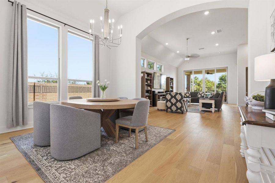 Furnished interior view inside a new home in Elyson, Katy (Image 7).
