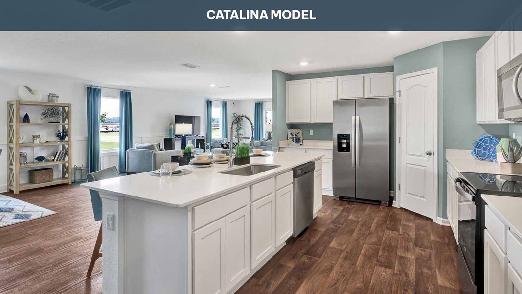 Representative furnished interior of a home built from the Catalina by D.R. Horton in Copes Landing, Jacksonville (Image 10). Representative furnished interior of a home built from the Catalina by D.R. Horton in Copes Landing, Jacksonville (Image 10).