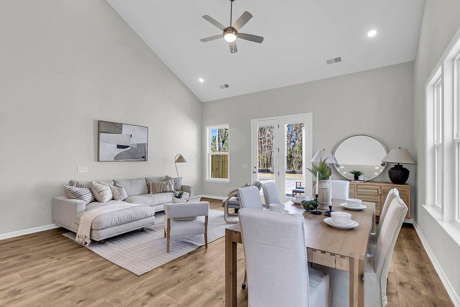 Furnished interior view inside a new home in Abbey Walk, Moncks Corner (Image 15). Furnished interior view inside a new home in Abbey Walk, Moncks Corner (Image 15).