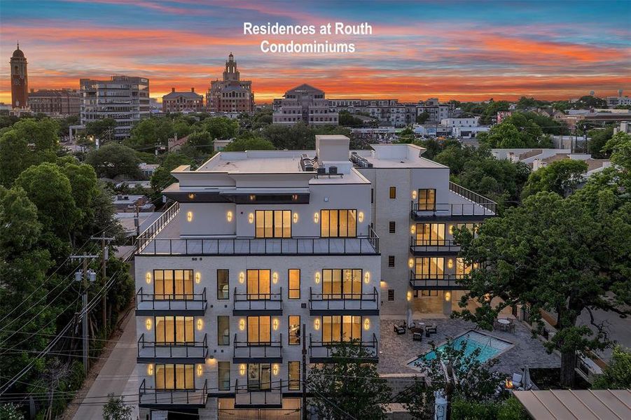 Front exterior of a new home in , Dallas, TX, highlighting curb appeal (Image 21).