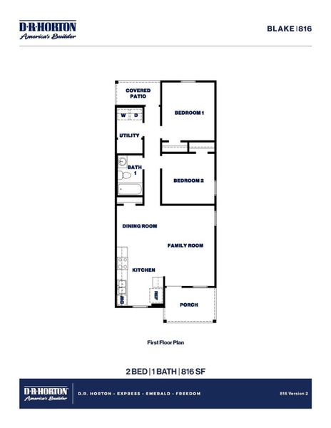 2D floor plan layout of this home in Gemini, Splendora, TX (Image 2).