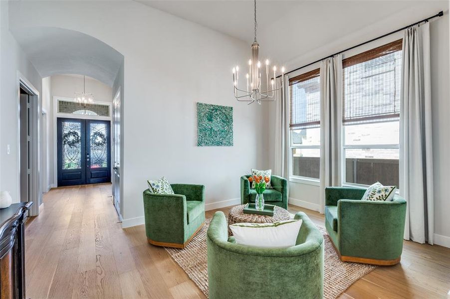 Furnished interior view inside a new home in Sandbrock Ranch, Aubrey (Image 5).