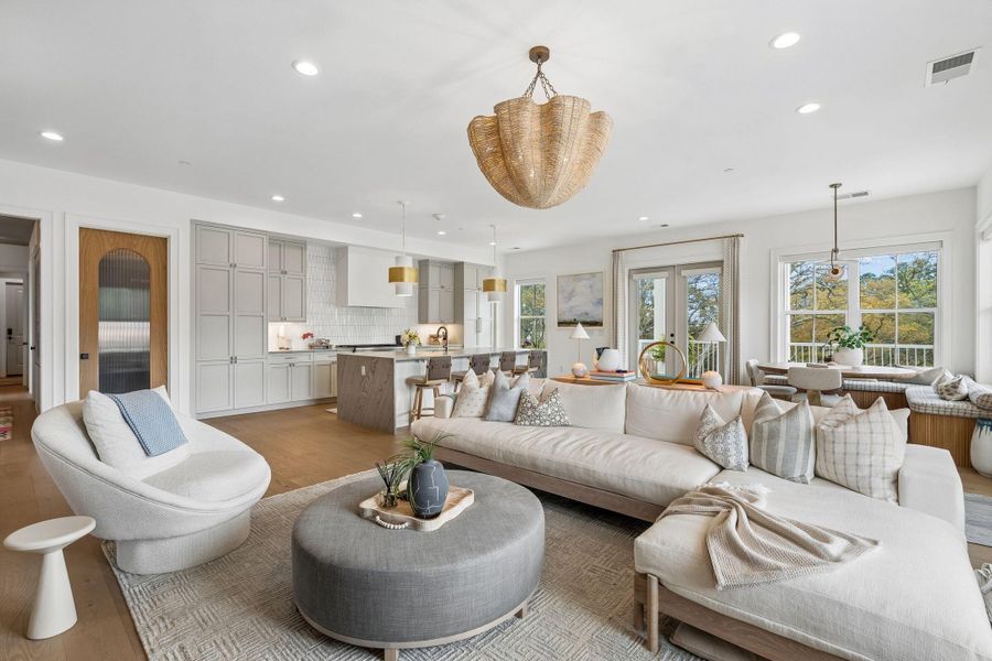 Furnished interior view inside a new home in , Charleston (Image 12).