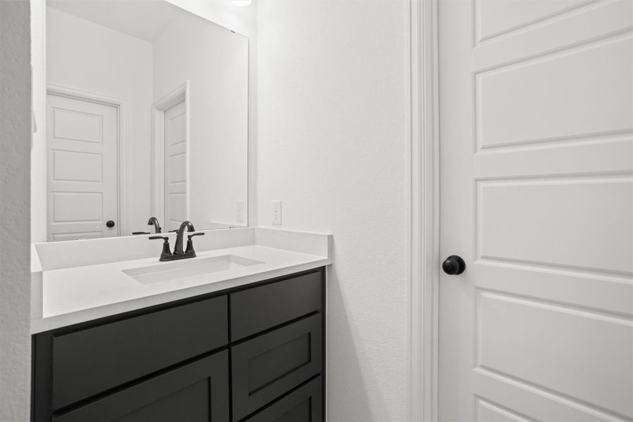 Additional vanity area for added functionality