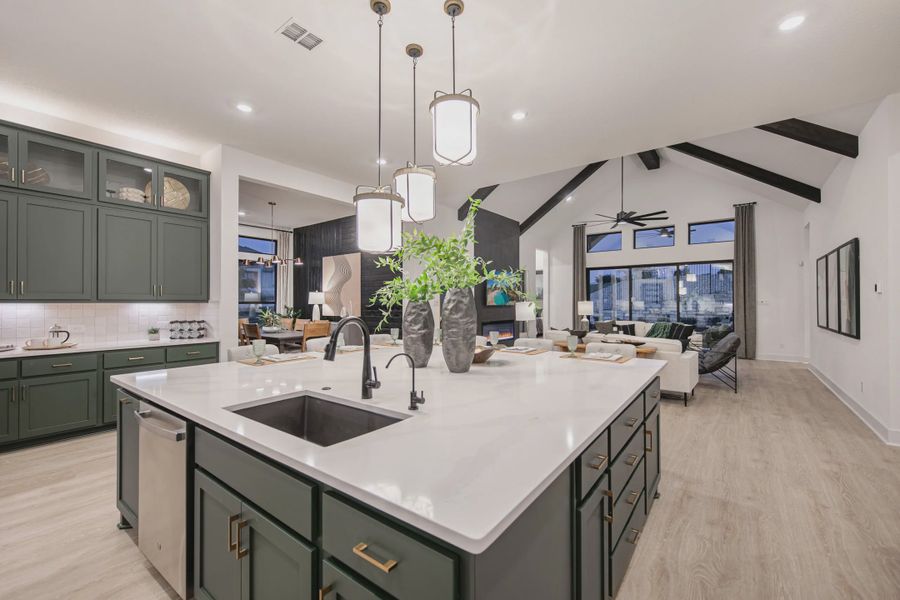 Representative furnished interior of a home built from the Kimberly by Chesmar Homes in Sweetwater, Austin (Image 10). Representative furnished interior of a home built from the Kimberly by Chesmar Homes in Sweetwater, Austin (Image 10).