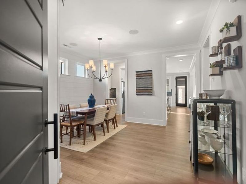 Representative furnished interior of a home built from the Charlotte II by True Homes in Colvin Park, Rock Hill (Image 13).