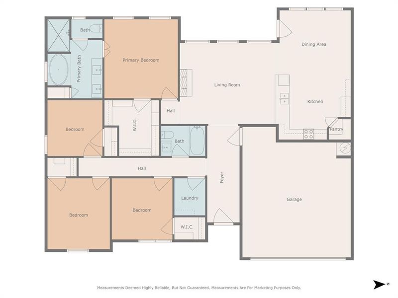 2D floor plan layout of this home in , Springtown, TX (Image 3). 2D floor plan layout of this home in , Springtown, TX (Image 3).
