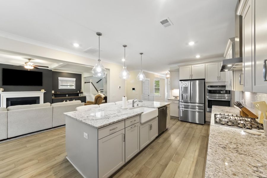Furnished interior view inside a new home in Cordgrass Landing, Johns Island (Image 10).