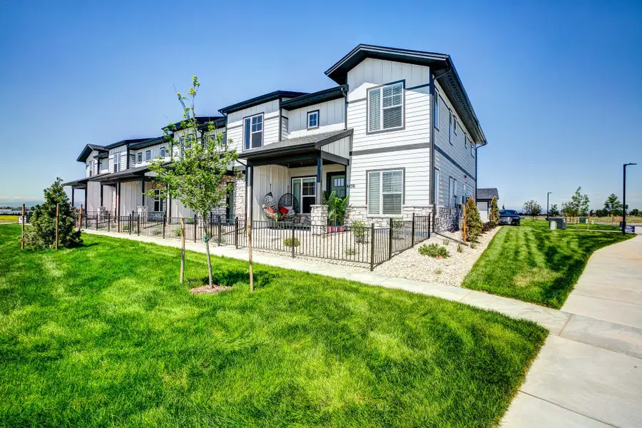 Representative exterior photo of a completed home built from the The Timberline by Landmark Homes in Highlands at Fox Hill, Longmont, CO (Image 1). Representative exterior photo of a completed home built from the The Timberline by Landmark Homes in Highlands at Fox Hill, Longmont, CO (Image 1).