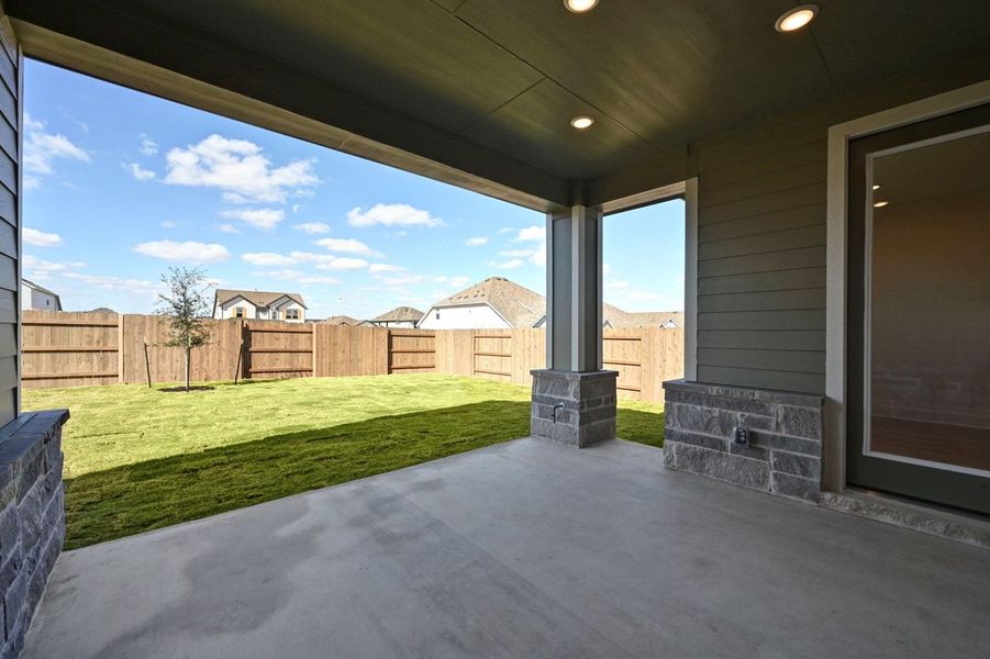 Representative Patio - some options shown Representative Patio - some options shown