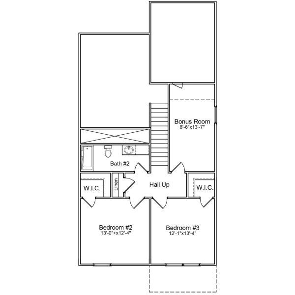 2D floor plan layout for the Evans - Genesis Value Collection by Mungo Homes in Killians Crossing, Blythewood, SC (Image 3).