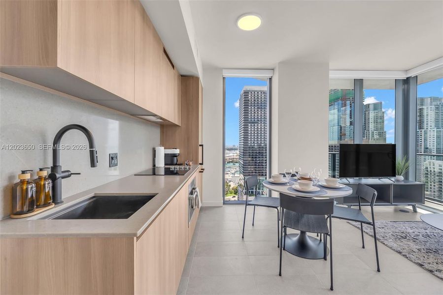 Furnished interior view inside a new home in , Miami (Image 27).