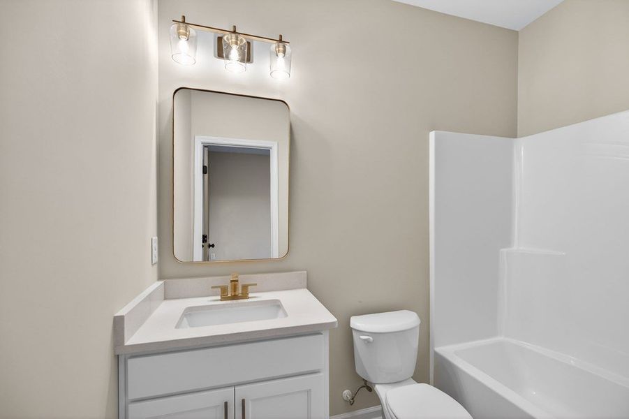Furnished interior view inside a new home in Blackwelder Bluff, Bowdon (Image 16).
