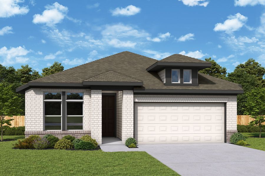 Front exterior of a home in the Briggs Ranch – Select Classic Series community, located in San Antonio, TX (Image 12).