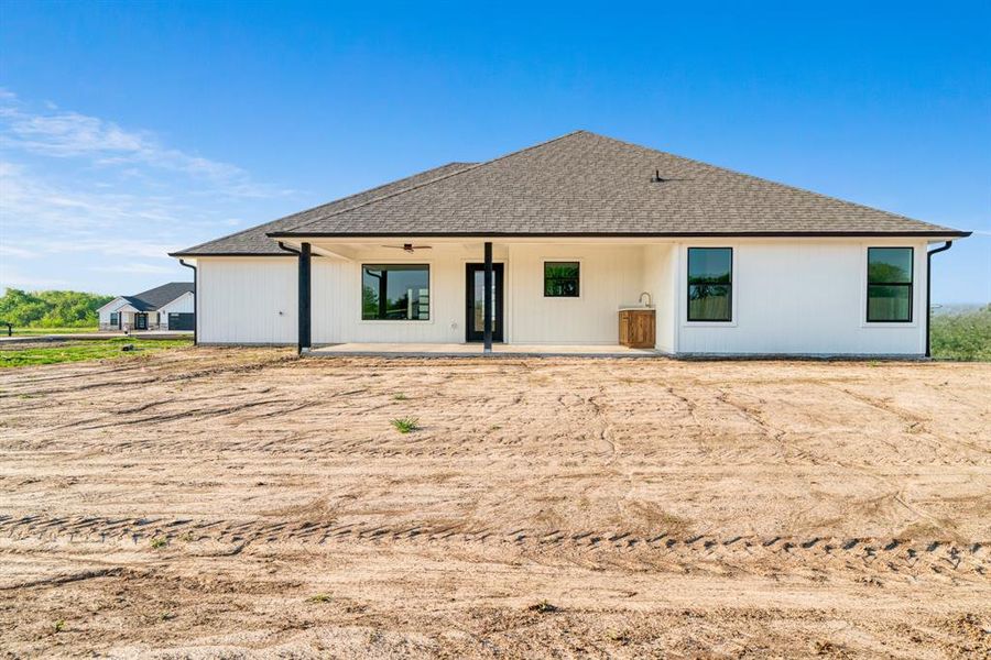 Exterior details and patio area of a home in , Brookston (Image 4).