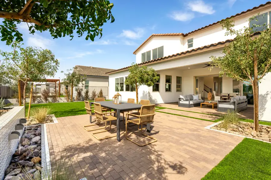 Exterior details and patio area of a home in Soleo, San Tan Valley (Image 3). Exterior details and patio area of a home in Soleo, San Tan Valley (Image 3).