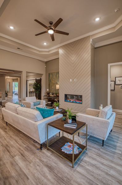 Furnished interior view inside a new home in Waterbridge, Myrtle Beach (Image 10). Furnished interior view inside a new home in Waterbridge, Myrtle Beach (Image 10).
