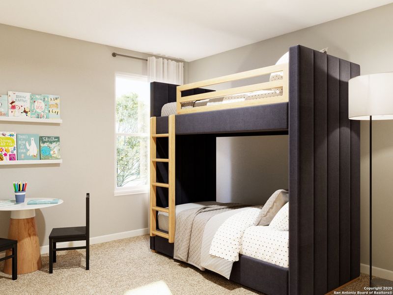 Furnished interior view inside a new home in Cinco Lakes, San Antonio (Image 17). Furnished interior view inside a new home in Cinco Lakes, San Antonio (Image 17).