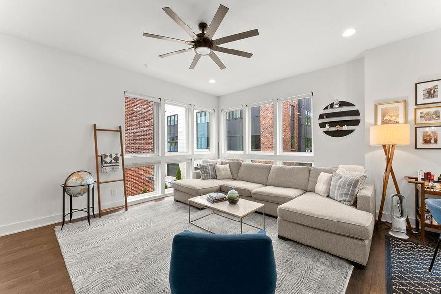 Furnished interior view inside a new home in , Atlanta (Image 27). Furnished interior view inside a new home in , Atlanta (Image 27).