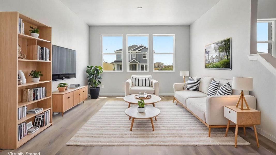 Furnished interior view inside a new home in Windler Townhomes, Aurora (Image 8).