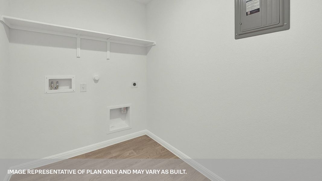 Representative unfurnished interior of a home built from the The Caden by D.R. Horton in Paramount, Kyle (Image 12). Representative unfurnished interior of a home built from the The Caden by D.R. Horton in Paramount, Kyle (Image 12).