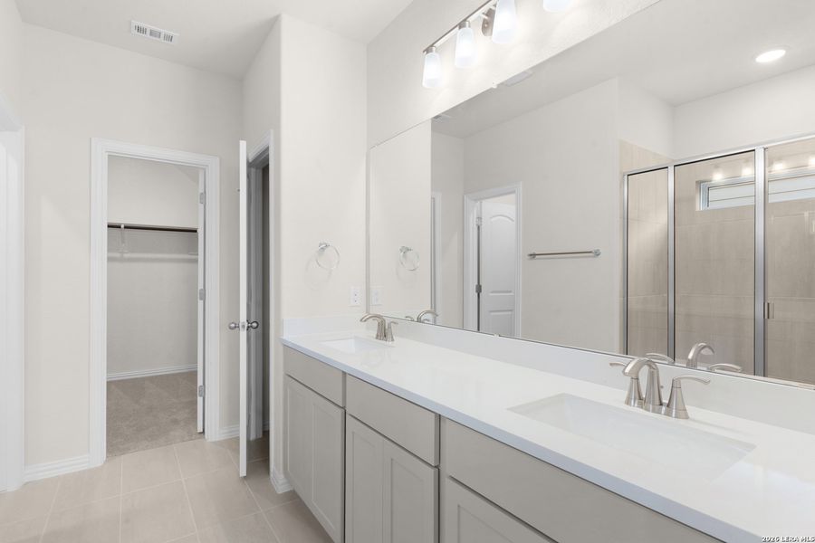 Furnished interior view inside a new home in Casinas at Gruene, New Braunfels (Image 8).