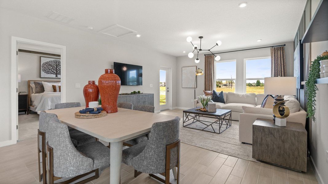 Representative furnished interior of a home built from the Jupiter by DRB Homes in Liberty Trace, Haines City (Image 12).