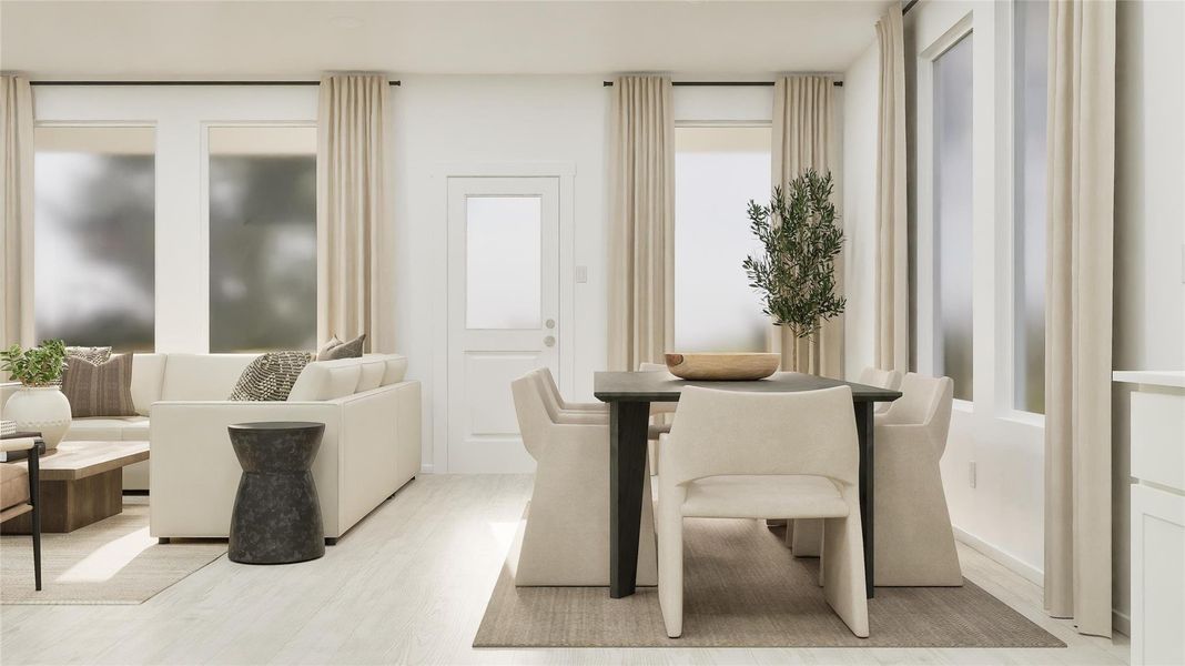 Furnished interior view inside a new home in Waterstone, Kyle (Image 14). Furnished interior view inside a new home in Waterstone, Kyle (Image 14).