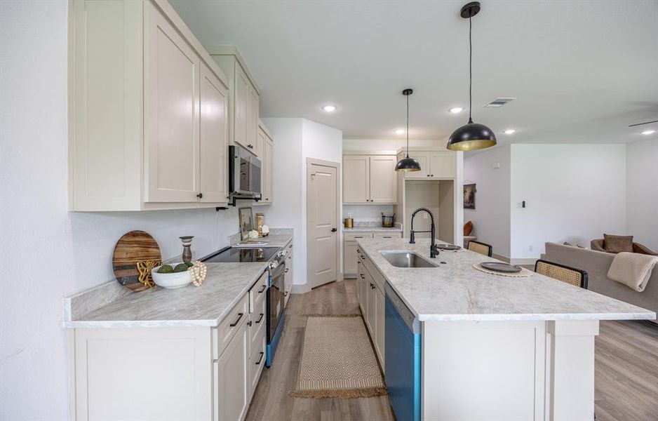 Furnished interior view inside a new home in , Fort Worth (Image 13). Furnished interior view inside a new home in , Fort Worth (Image 13).