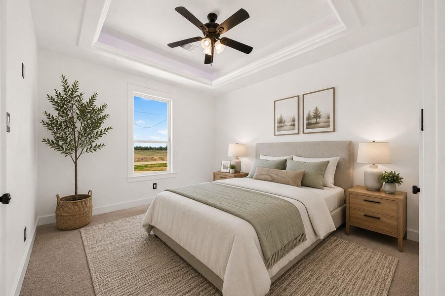 Third bedroom. Virtually staged.
