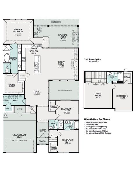 Durango Floor Plan Layout in Audubon 60's, Magnolia | Sitterle Homes Durango Floor Plan Layout in Audubon 60's, Magnolia | Sitterle Homes