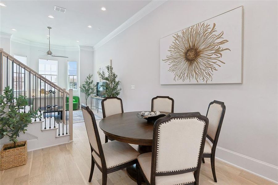 Image of model home with similar floorplan.