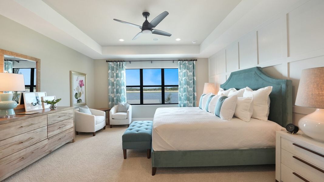 Representative furnished interior of a home built from the Artistry by Neal Communities in Grand Park, Sarasota (Image 17).
