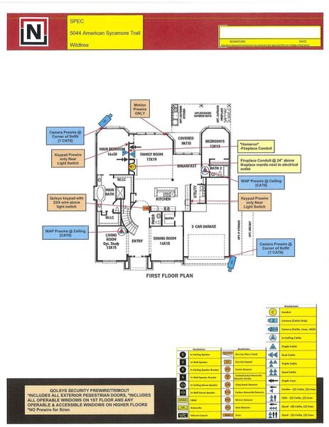 Low Voltage Plan Low Voltage Plan