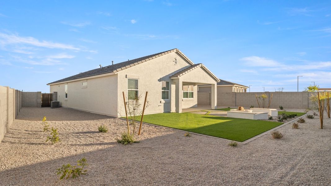 Exterior details and patio area of a home in Mason Ranch, Surprise (Image 25).