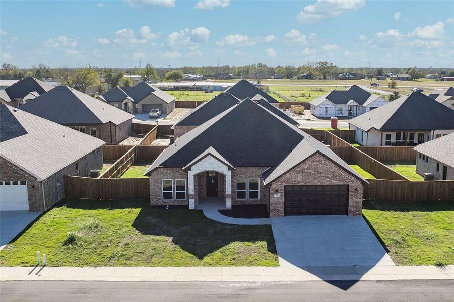 Front exterior of a new home in , Mabank, TX, highlighting curb appeal (Image 19).