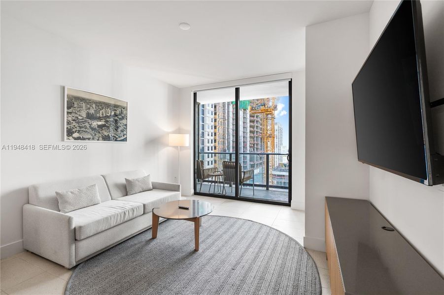 Furnished interior view inside a new home in , Miami (Image 16). Furnished interior view inside a new home in , Miami (Image 16).