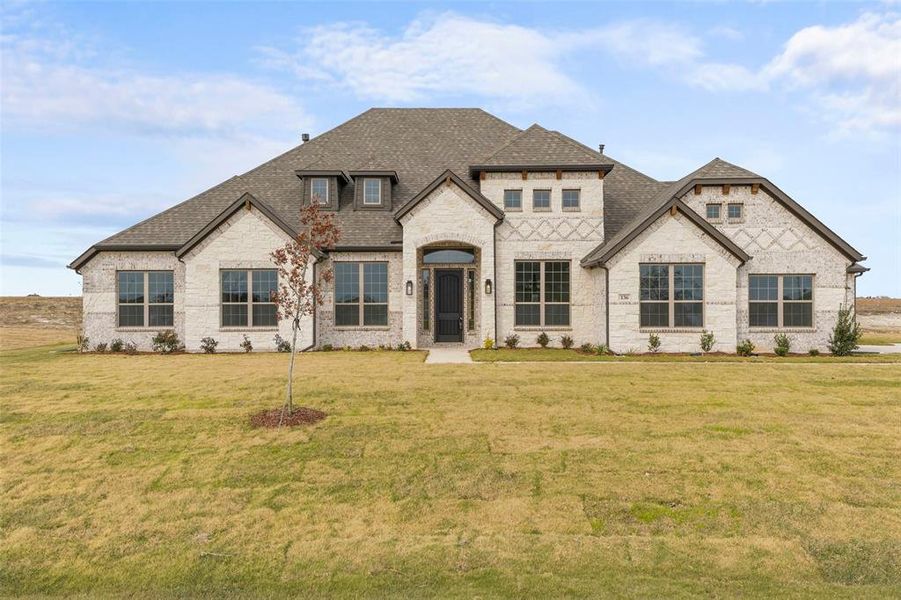 Front exterior of a new home in , Waxahachie, TX, highlighting curb appeal (Image 23).
