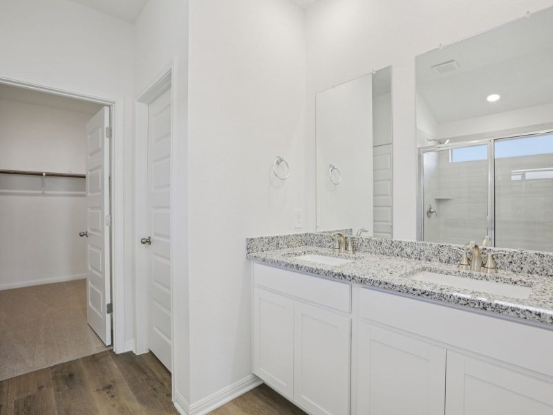 Furnished interior view inside a new home in Big Sky Ranch - Reserve Collection, Dripping Springs (Image 5).