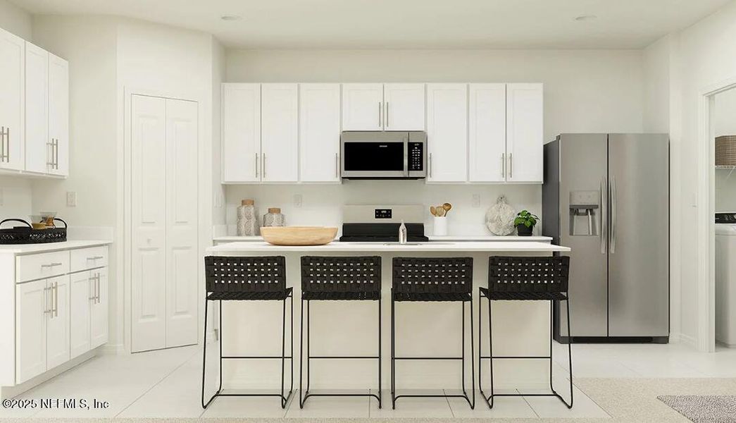 Furnished interior view inside a new home in Whistler Woods, Jacksonville (Image 11).