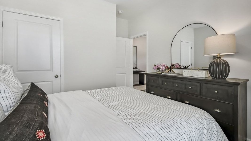 Representative furnished interior of a home built from the CALI by D.R. Horton in The Reserve at Prestleigh, Wake Forest (Image 28). Representative furnished interior of a home built from the CALI by D.R. Horton in The Reserve at Prestleigh, Wake Forest (Image 28).