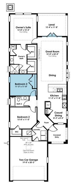 2D floor plan layout of this home in NatureWalk at Watersound Origins, Inlet Beach, FL (Image 3). 2D floor plan layout of this home in NatureWalk at Watersound Origins, Inlet Beach, FL (Image 3).