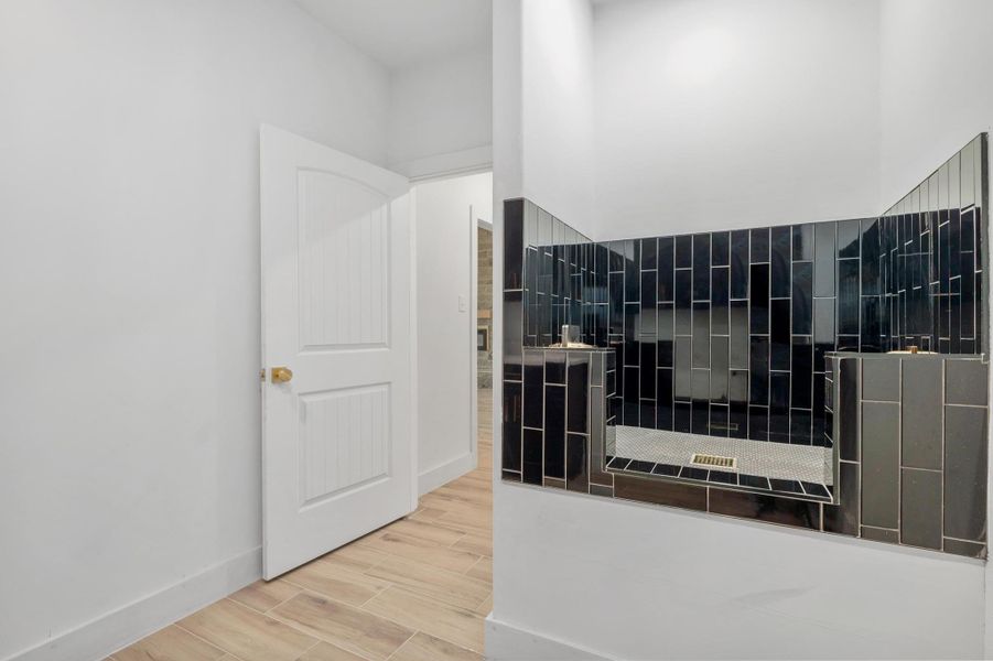 Built in dog wash in laundry room Built in dog wash in laundry room