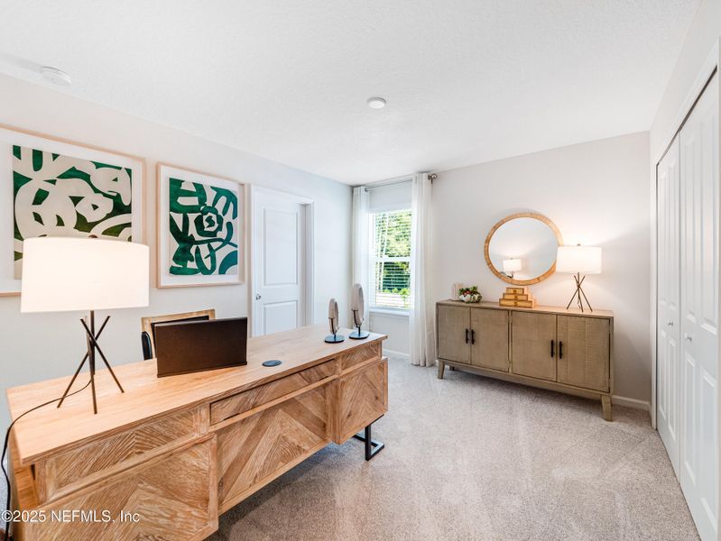 Furnished interior view inside a new home in Silver Falls Townhomes at Silverleaf, St. Augustine (Image 18). Furnished interior view inside a new home in Silver Falls Townhomes at Silverleaf, St. Augustine (Image 18).